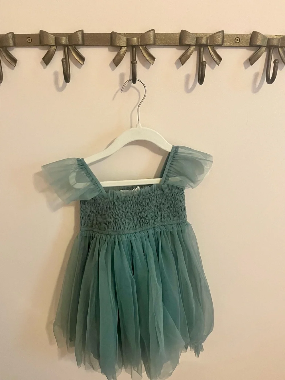 NEW Indie Blue Juliet tulle teal dress 4t